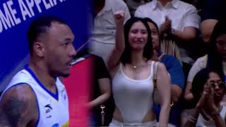 Flow G amp Angelica Yap shows Love and Support to Calvin Abueva on Game 3 [upl. by Adachi]