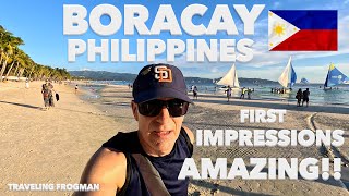 My Amazing First Impressions Of Boracay Philippines 🇵🇭 [upl. by Ahsilyt]