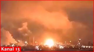 Ukrainian drones hit a factory in Russia that produces steel for ballistic missiles [upl. by Phil884]