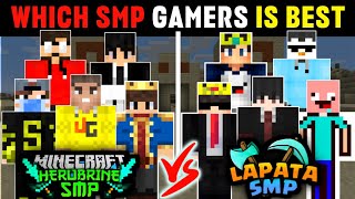 Herobrine SMP Vs Lapata SMP  Which SMP Gamers Is Best Minecraft Players  NizGamer Yessmartypie [upl. by Mungovan]