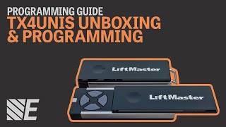 Unboxing and Programming a LiftMaster TX4UNIS [upl. by Barcellona967]