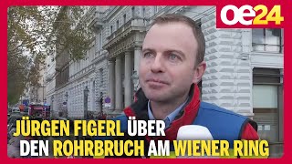 Jürgen Figerl  Rohrbruch Teile des Wiener Rings unter Wasser [upl. by Ariak]