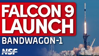 SpaceX Falcon 9 Launches Bandwagon1 [upl. by Liponis]