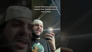 Coyote Peterson putting this his camera man through trauma every video [upl. by Arlana28]