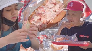 HUGE Lobster Roll Food Crawl in Boston  The BEST Lobster Rolls in Boston [upl. by Huebner]