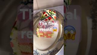 Part 2 ✨Battenberg Cake  cake cakedecoration pastry baking cakedesign cakepastry baking [upl. by Adali]