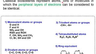 Chapter 4 Bioisosteres  Lectures 1 amp 2 slides  voice record [upl. by Alonzo986]