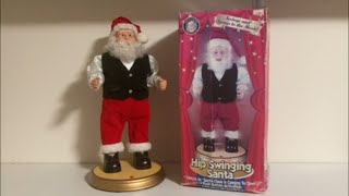 Gemmy animated hip swinging santa santa Claus is coming to town version [upl. by Ev]