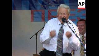 Boris Yeltsin 1st Inauguration 10 July 1991 Slavsya Remastered [upl. by Elleinnad]