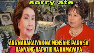 ANG KATOTOHANAN SA HINDI PAG UWI NI ROSMARIE SONORA S BUROL NG KANYANG ATE NA SI SUSAN ROCES [upl. by Lora792]