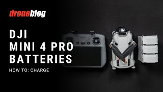 DJI Mini 4 Pro Batteries Howto Charge [upl. by Chris744]