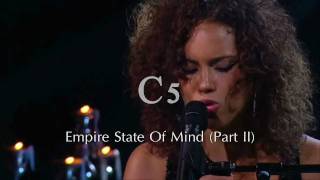 HD Alicia Keys  Piano amp I AOL Sessions Live Vocal Range C3  G5 [upl. by Hugo]