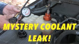 How to diagnose a mystery coolant leak in a ChevGM truck [upl. by Okoyk]