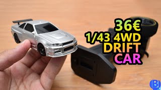 Review Jiabaile 143  The Cheapest 4WD RC Drift Car With Full Proportional [upl. by Ayatan760]