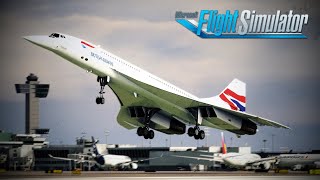 Concorde  Full Flight Experience  Real Airline Pilot  British Airways  London to New York  MSFS [upl. by Noremmac]