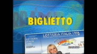 LOTTERIA ITALIA SPOT 1998 ABBINATO A CARRAMBA CHE FORTUNA [upl. by Curzon]