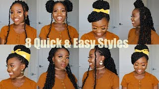 HOW TO STYLE PASSION TWIST  8 Quick amp Easy Passion Twist Hairstyles  NO CORNROWS [upl. by Nawor]