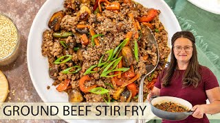 Ground Beef Stir Fry Recipe [upl. by Apul]