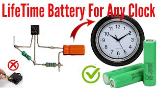 Lifetime Battery For Any Clock  3 7v to 1 5v converter  Mian Electric [upl. by Ardel]