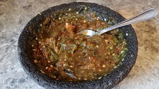 Chile del Molcajete Receta 100 Mexicana [upl. by Eirot]