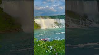 Niagara Fall From Canada Side NiagaraFalls UStravel natureviews waterfallwonders [upl. by Saffier530]