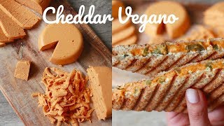 CHEDDAR VEGANO  IDEA DE GRILLED CHEESE Saludable Sin Soya Sin Frutos Secos [upl. by Modestia377]