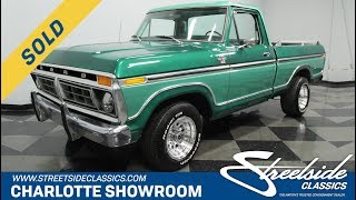 1977 Ford F100 Ranger XLT SOLD  Streetside Classics [upl. by Leirej651]