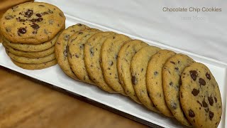 Easy CHOCOLATE CHIP COOKIE Recipe  Crisp Outside Soft amp Chewy Inside [upl. by Hitt]