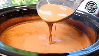 How to make CROCKPOT HOT CHOCOLATE  Slow Cooker Recipe [upl. by Filiano]