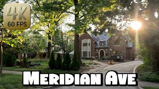 Driving Down Meridian Ave Indianapolis in 4k Video [upl. by Rodablas]