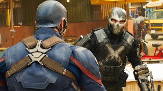 Captain America vs Crossbones  Fight Scene  Captain America Civil War 2016 Movie CLIP HD [upl. by Neesay]