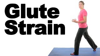 Gluteus Maximus Glute Strain Stretches amp Exercises  Ask Doctor Jo [upl. by Lonee541]