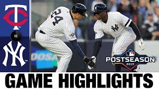 Didi Gregorius grand slam powers Yankees to ALDS Game 2 to win  TwinsYankees ALDS Highlights [upl. by Latoya]