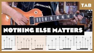 Metallica  Nothing Else Matters  Guitar Tab  Lesson  Cover  Tutorial [upl. by Othe]