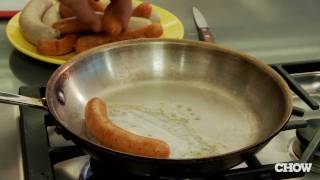 How to Crisp Up a Sausage  CHOW Tip [upl. by Airyt]