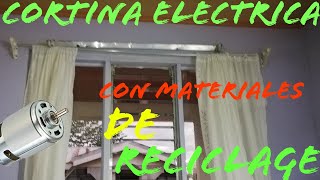 como hacer cortina electrica casera con materiales de reciclajeHow to make electric curtain [upl. by Faletti983]