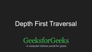 Depth First Traversal for a Graph  GeeksforGeeks [upl. by Allimac]