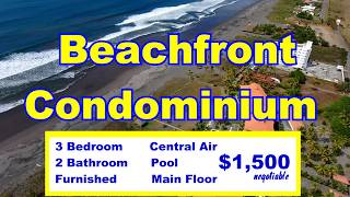 Beachfront Condo for Rent at Playa La Barqueta in the Chiriquí Province of Panama [upl. by Brindle]