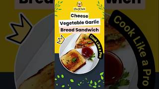 Cheese Vegetable Garlic Bread Sandwich  Vegetable Sandwich  Veg Cheese Sandwich  Sandwich Recipe [upl. by Saleme988]