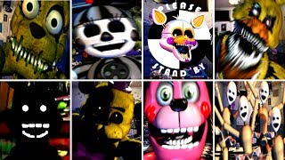 ALL 8 SECRET ANIMATRONICS  Ultimate Custom Night [upl. by Zerelda]