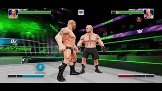 WWE Mayhem Gameplay  Versus Mode  Batista vs Brock Lesnar [upl. by Elleniad]