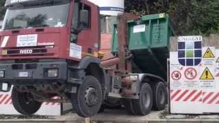 ECO EDIL AUTOTRASPORTI ROCCA DI MEZZO LAQUILAIVECO EUROTRAKKER SCARRABILE HOOKLIFT parte 2 [upl. by Arika]