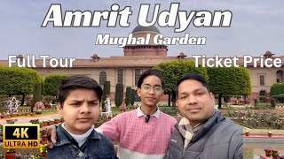 Amrit Udyan Rashtrapati Bhavan 2024  Mughal Garden Delhi Full Tour  Amrit Udyan Delhi [upl. by Odin70]