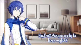 【Talkloid】KAITO teaches Rin amp Len English [upl. by Josi]