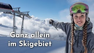 Ganz allein im Skigebiet Ischgl vor dem Saisonstart Wir testen die Pisten [upl. by Eilsek349]