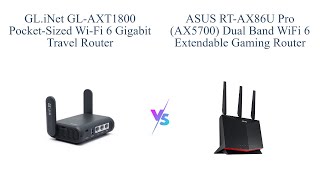 GLiNet GLAXT1800 vs ASUS RTAX86U Pro 🌐🔒 Which WiFi 6 Router is Better [upl. by Anagrom]