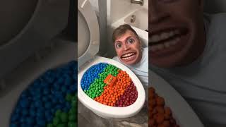 Experiment Eating Colorful MampMs Reeses out of the Toilet shortsfunny 🤣🤣🤣😝😝😝😂😂🥴🥴 [upl. by Petes952]