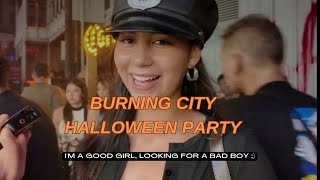 The biggest Halloween party in Bangkok Burning City Davis hotel vlog [upl. by Jovi]