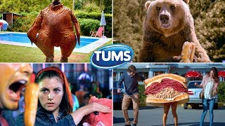 All Funniest Tums Antacid Food Fight Commercials [upl. by Thurman]