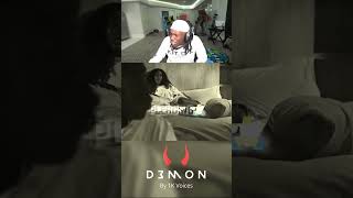 Kai Cenat Reacts to my new song D3MON 😈 [upl. by Dnomar]